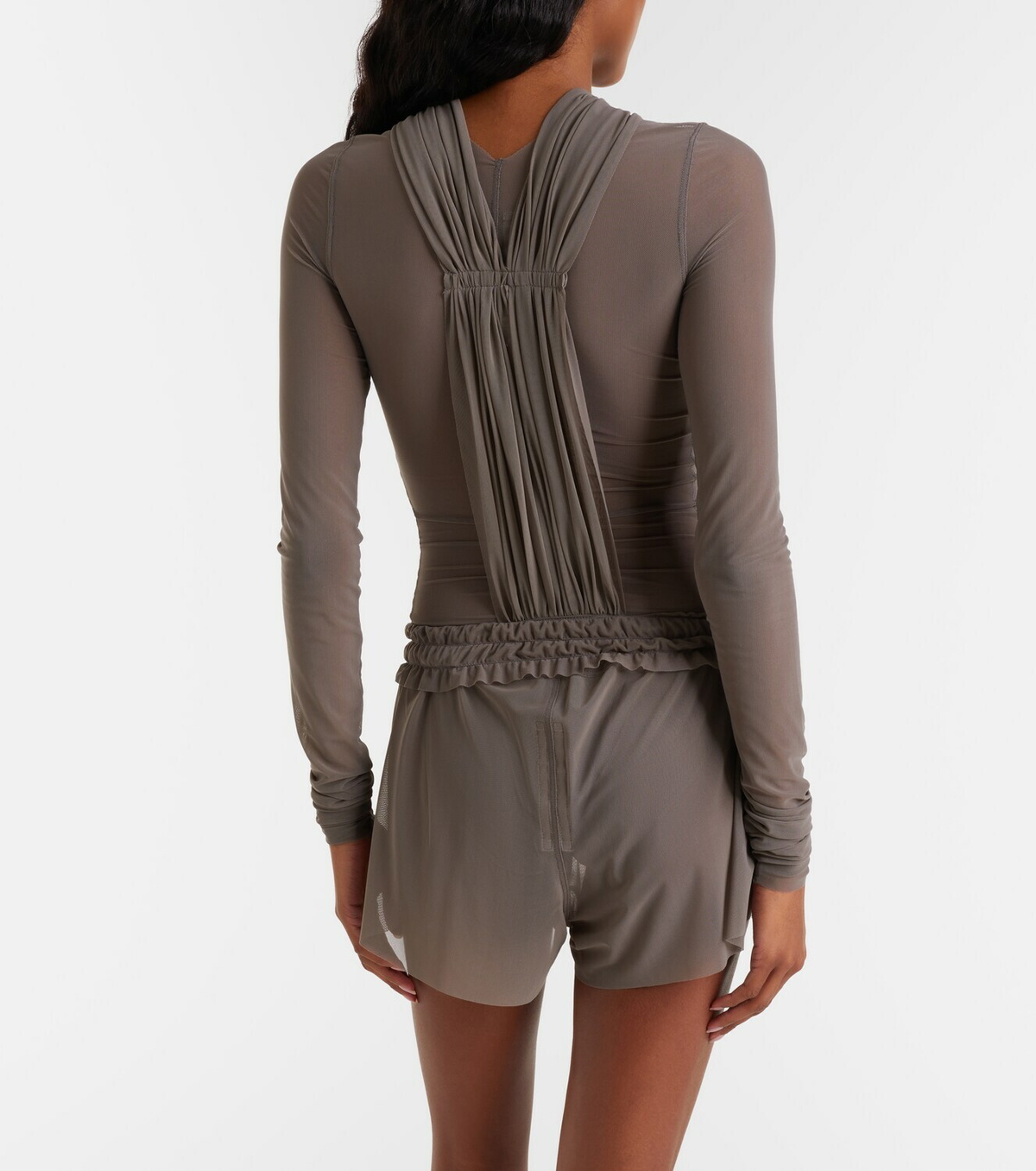 Rick Owens Boxing sheer tulle shorts