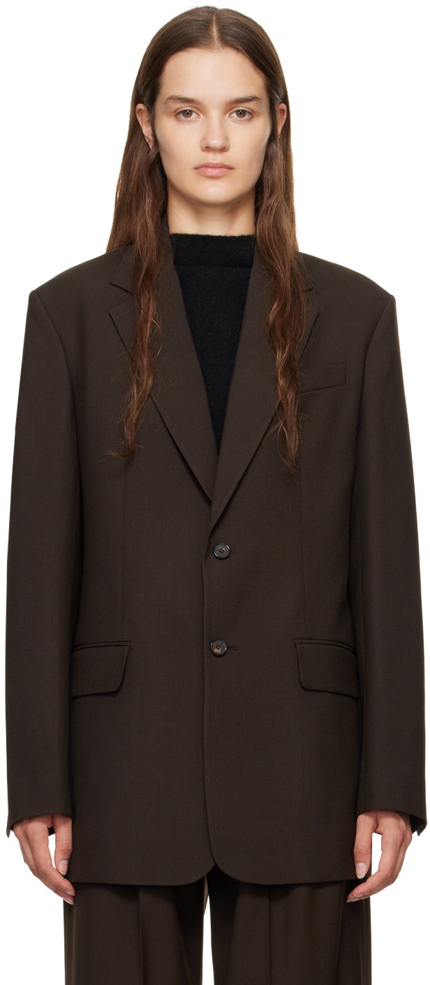 値下FILIPPAKフィリッパコーDavina Oversized Blazer Davina Oversized Blazer - Dark Chocolate | FILIPPA K