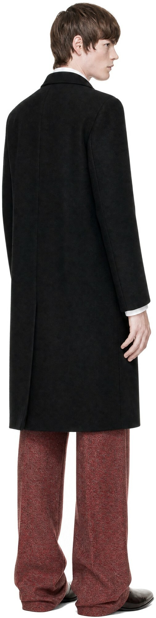 Dries Van Noten Black Wool Coat