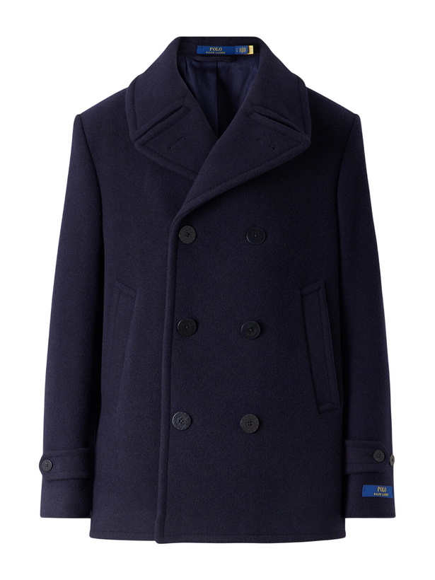 Photo: Polo Ralph Lauren - Double-Breasted Flannel Coat - Blue
