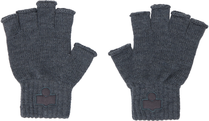 Isabel Marant Gray Blaise Fingerless Gloves