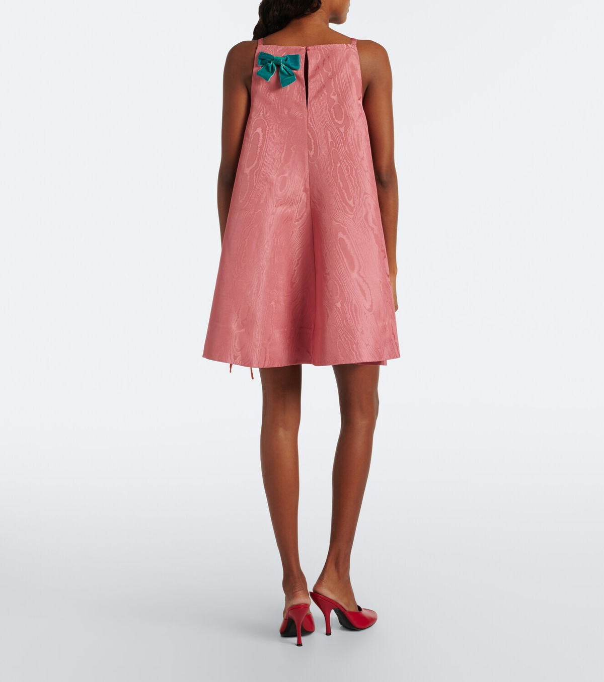 Alémais Valentina embellished moiré minidress