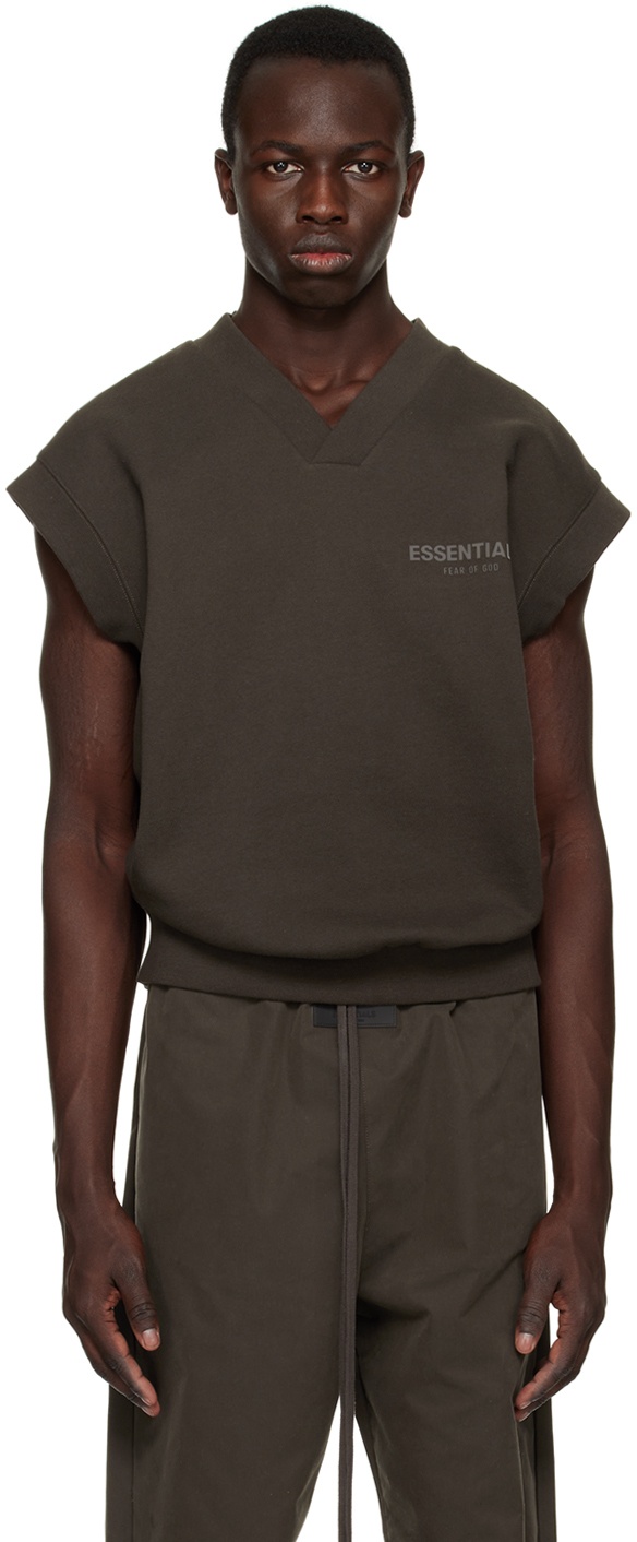 Photo: Essentials Gray V-Neck Vest