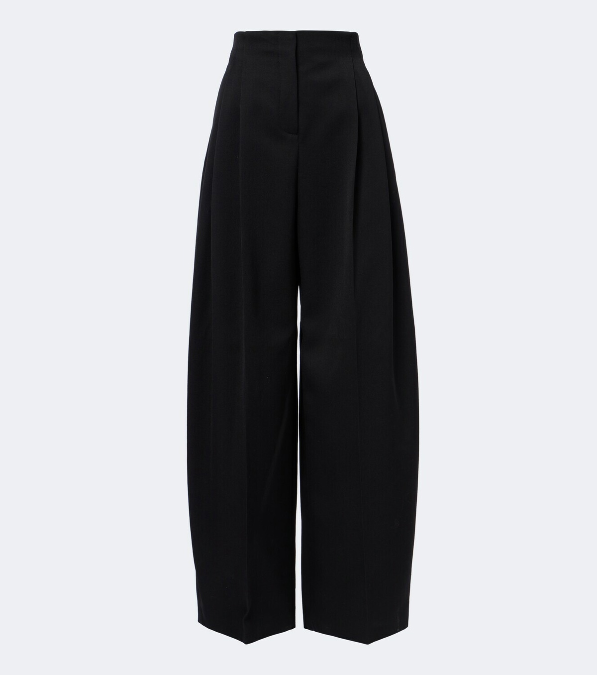 Mugler Pleated virgin wool wide-leg pants