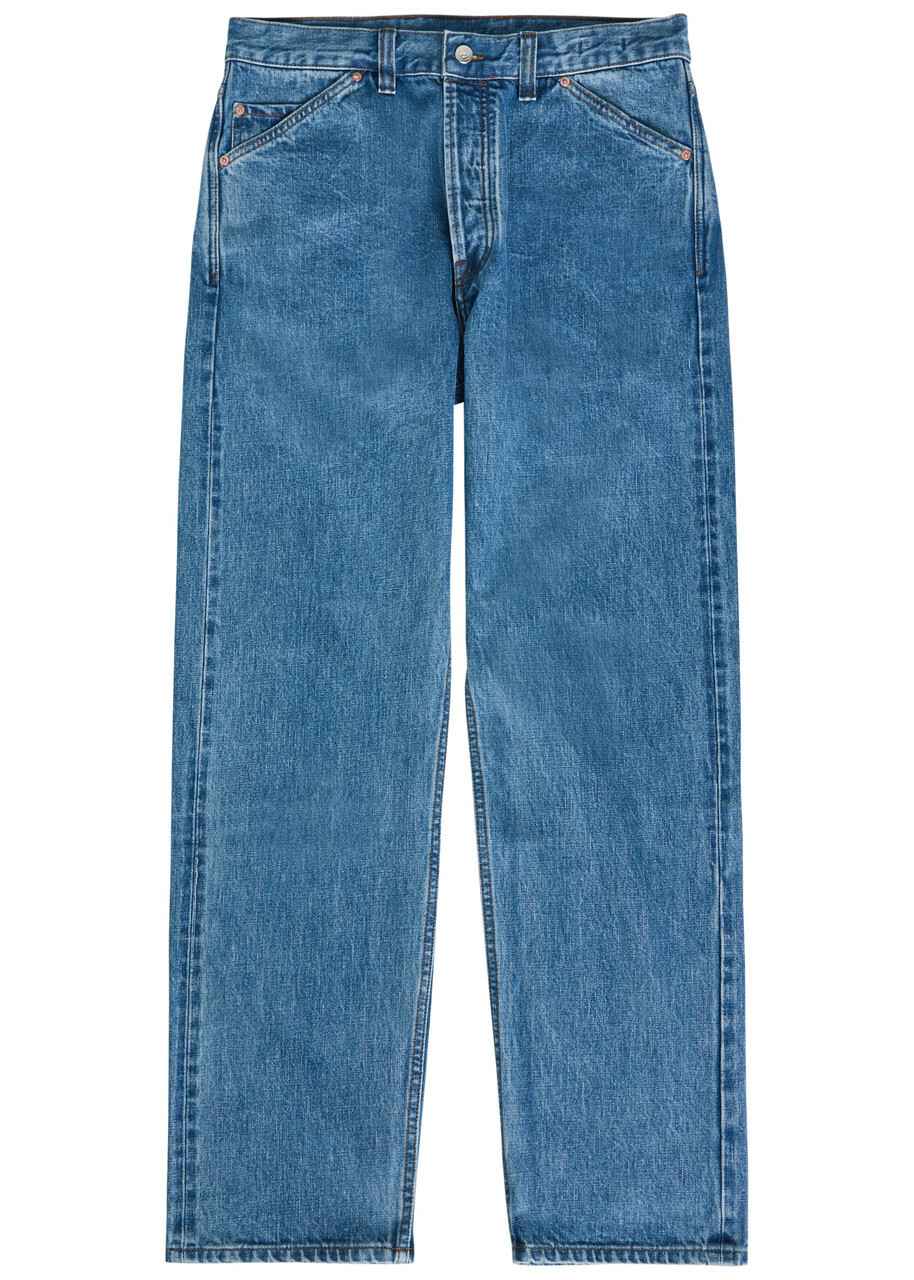 Drake's Straight-leg Denim Jeans Blue
