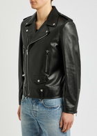Saint Laurent Leather Biker Jacket Black