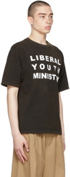 Liberal Youth Ministry Black Faded Logo T-Shirt