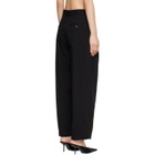 TOTEME Black Single Pleat Cotton Trousers