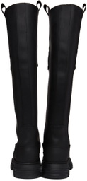 GANNI Black Recycled Rubber Country Boots