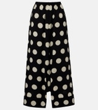 Junya Watanabe Polka-dot wide-leg pants
