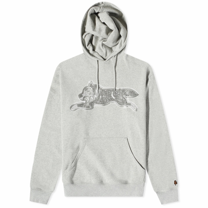 Photo: ICECREAM Men's Iced Out Running Dog Hoodie in Heather Grey