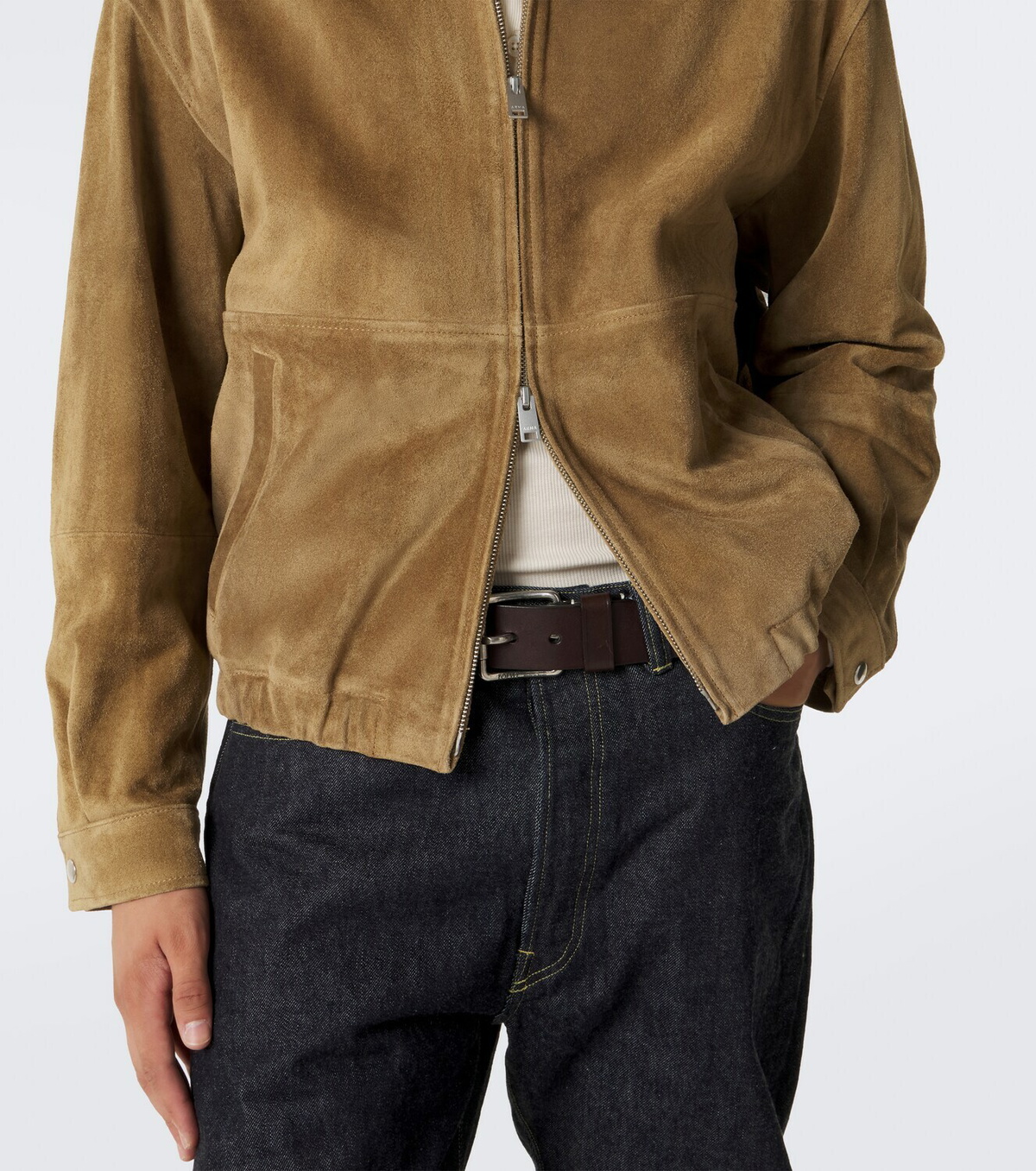 Arma Maddox suede blouson jacket