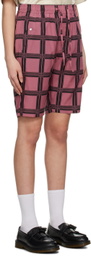NEEDLES Red Check Shorts