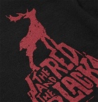 Engineered Garments - Printed Loopback Cotton-Jersey Sweatshirt - Men - Black