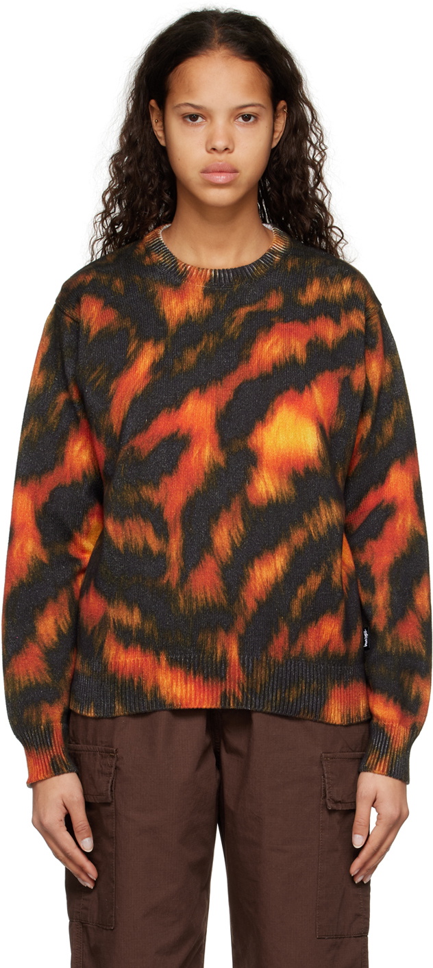 い様限定　STUSSY printed fur sweater STUSSY Printed Fur Sweater - Tiger | THEROOM Barcelona