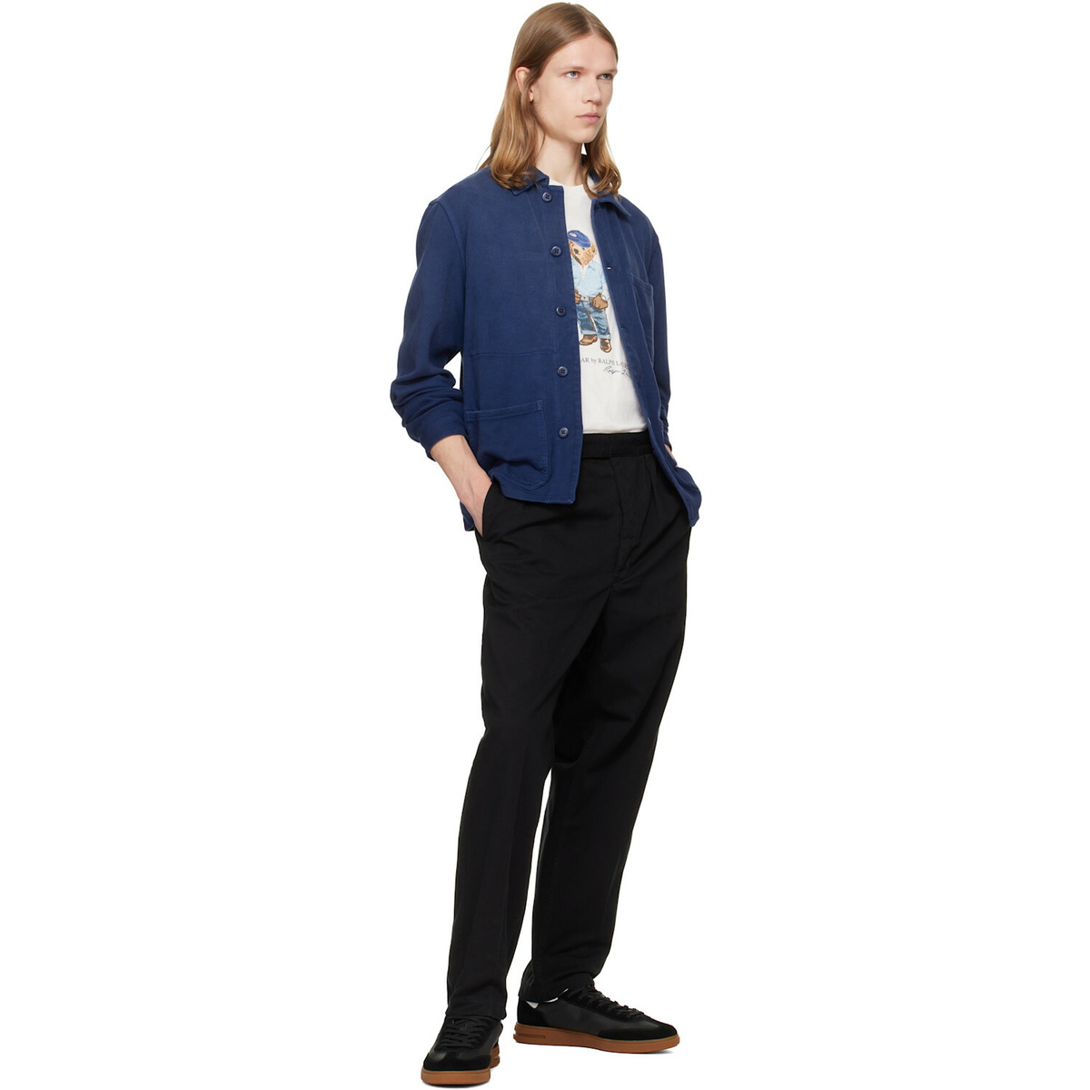Polo Ralph Lauren Black Relaxed Fit Twill Officer’s Trousers