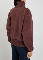 Varley Roselle Half-zip Fleece Sweatshirts Brown