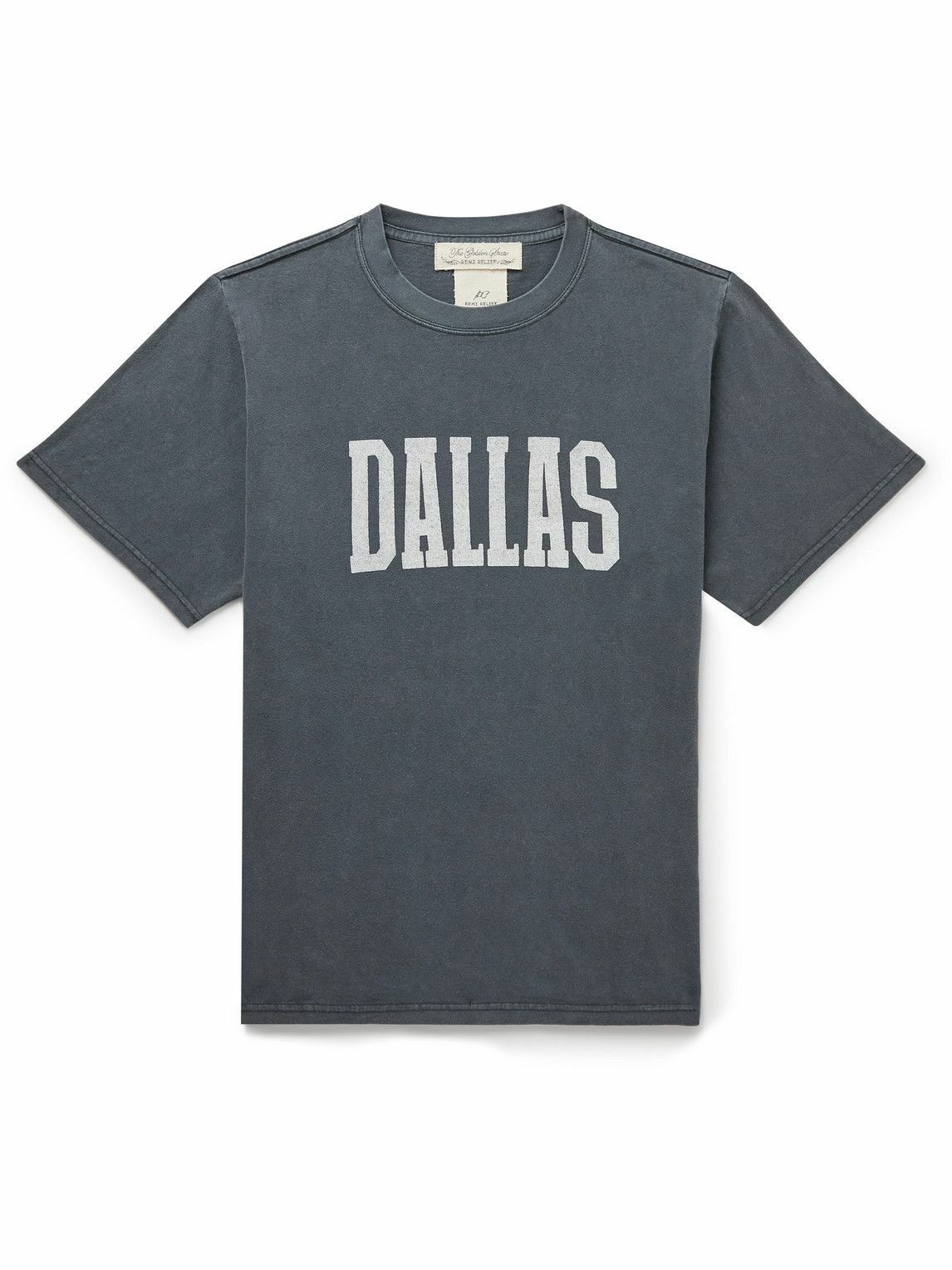 Remi Relief - Printed Cotton-Jersey T-shirt - Gray Remi Relief