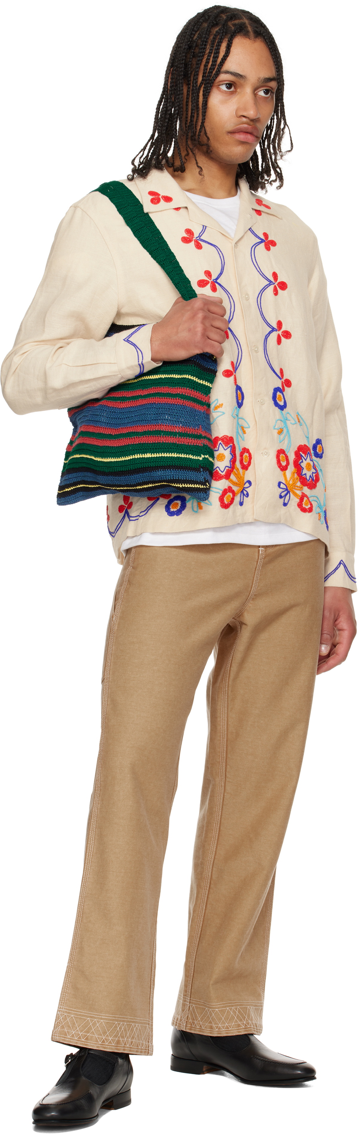 Bode Multicolor Riverbank Crochet Tote