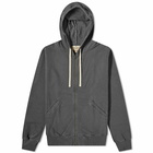 Nigel Cabourn Men's Embroidered Arrow Zip Hoody in Black