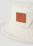 Face Patch Bucket Hat in Cream