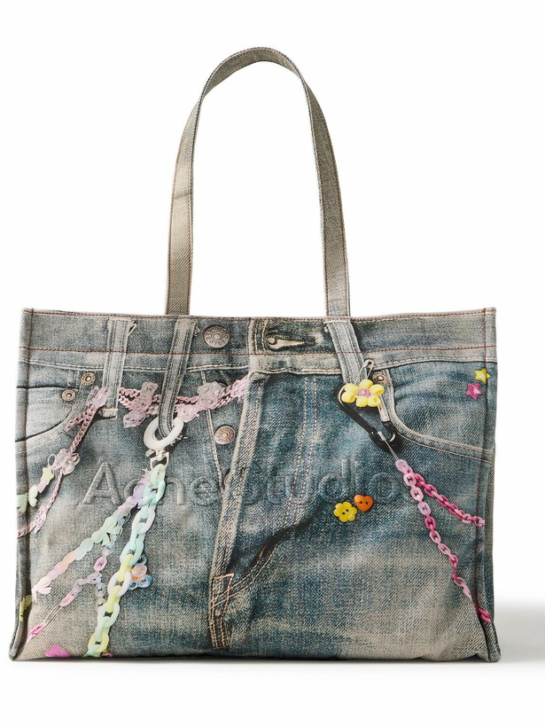 Acne Studios - Karen Kilimnik Logo-Embossed Printed Faux Leather 
