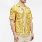 Versace Men's Baroque '92 Silk Vacation Shirt in Champagne