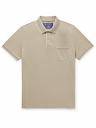 Loro Piana - Regatta Stretch-Cotton Piqué Polo Shirt - Neutrals