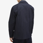 NN07 Men's Isak Chest Pocket Overshirt in Navy Blue