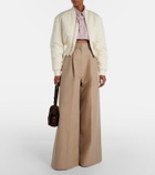 Balenciaga Cotton gabardine wide-leg pants