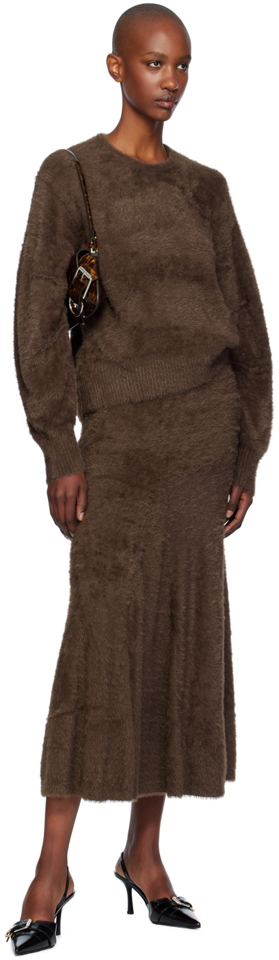 Helmut Lang Brown Eyelash Apex Sweater Helmut Lang