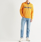 Polo Ralph Lauren - Logo-Print Fleece-Back Jersey Half-Zip Sweatshirt - Yellow