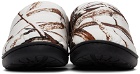 SUBU SSENSE Exclusive White Quilted Winter Camo Slippers