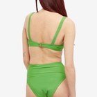 Nanushka Women's Bente High Rise Bikini Bottom in Green