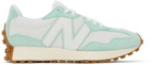 New Balance Off-White & Blue 327 Sneakers