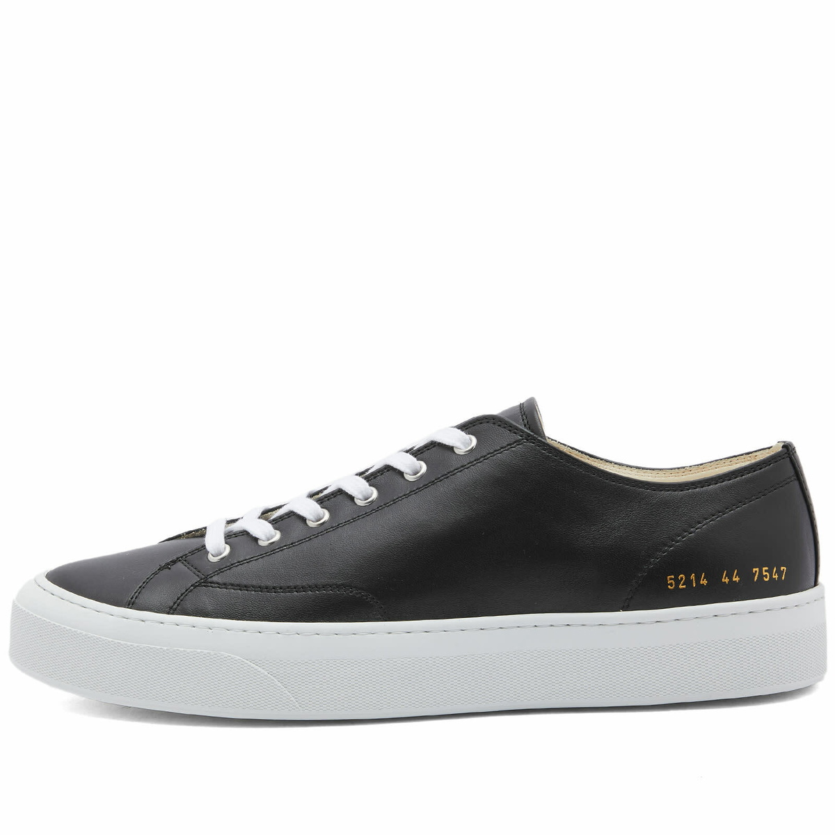 Common Projects Men Style Common Projects Men's Tournament Low Classic Leather Sneakers in Black ...