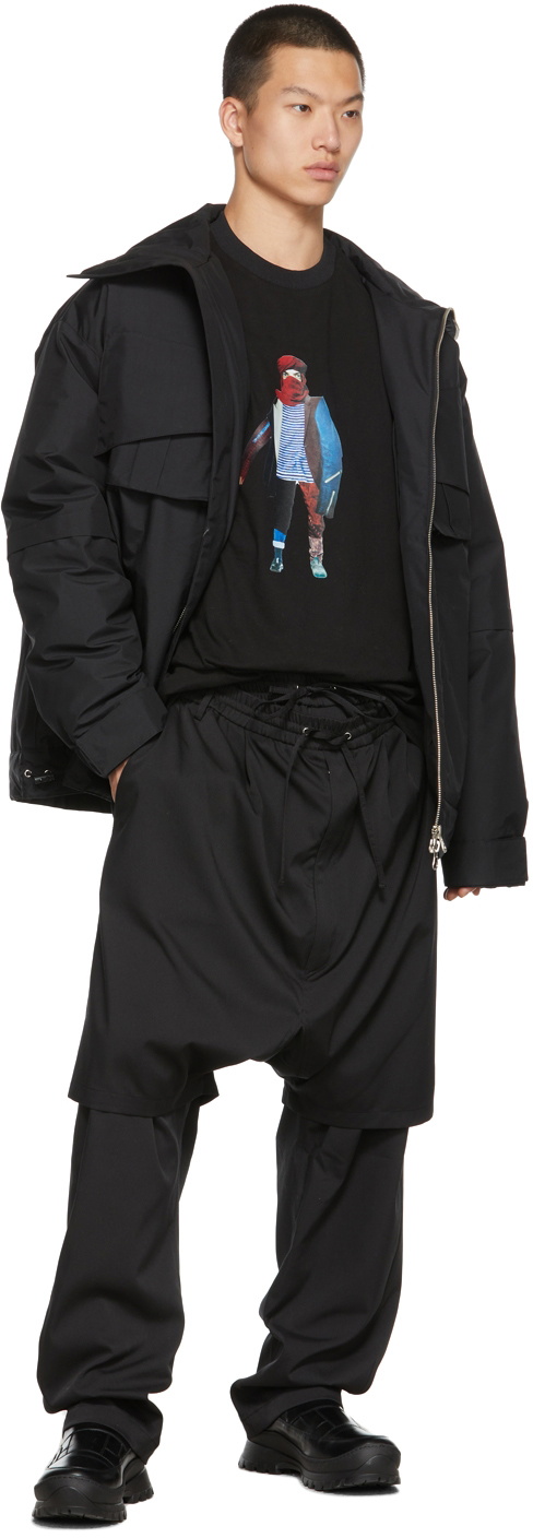 JERIH Black Padded Parka