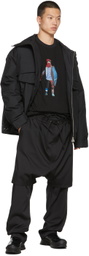 JERIH Black Padded Parka