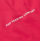 Pop Trading Company - Logo-Print Cotton-Jersey T-Shirt - Red