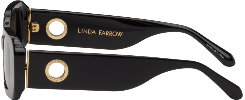 LINDA FARROW Black Lola Sunglasses