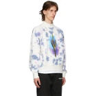 Palm Angels White Tie-Dye Cactus Sweatshirt
