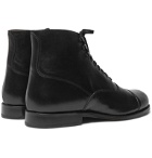 Grenson - Leander Cap-Toe Leather Boots - Black
