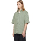 Paul Smith Green Stripe Oversized Cotton-Silk Shirt
