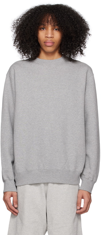 Photo: BEAMS PLUS Gray Crewneck Sweatshirt