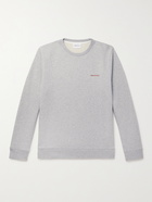 Norse Projects - Vagn Logo-Print Loopback Mélange Cotton-Jersey Sweatshirt - Gray