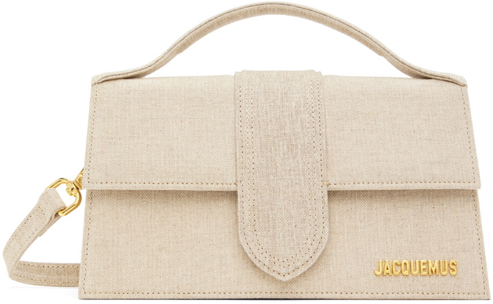 Photo: JACQUEMUS Beige Les Classiques 'Le grand Bambino' Bag