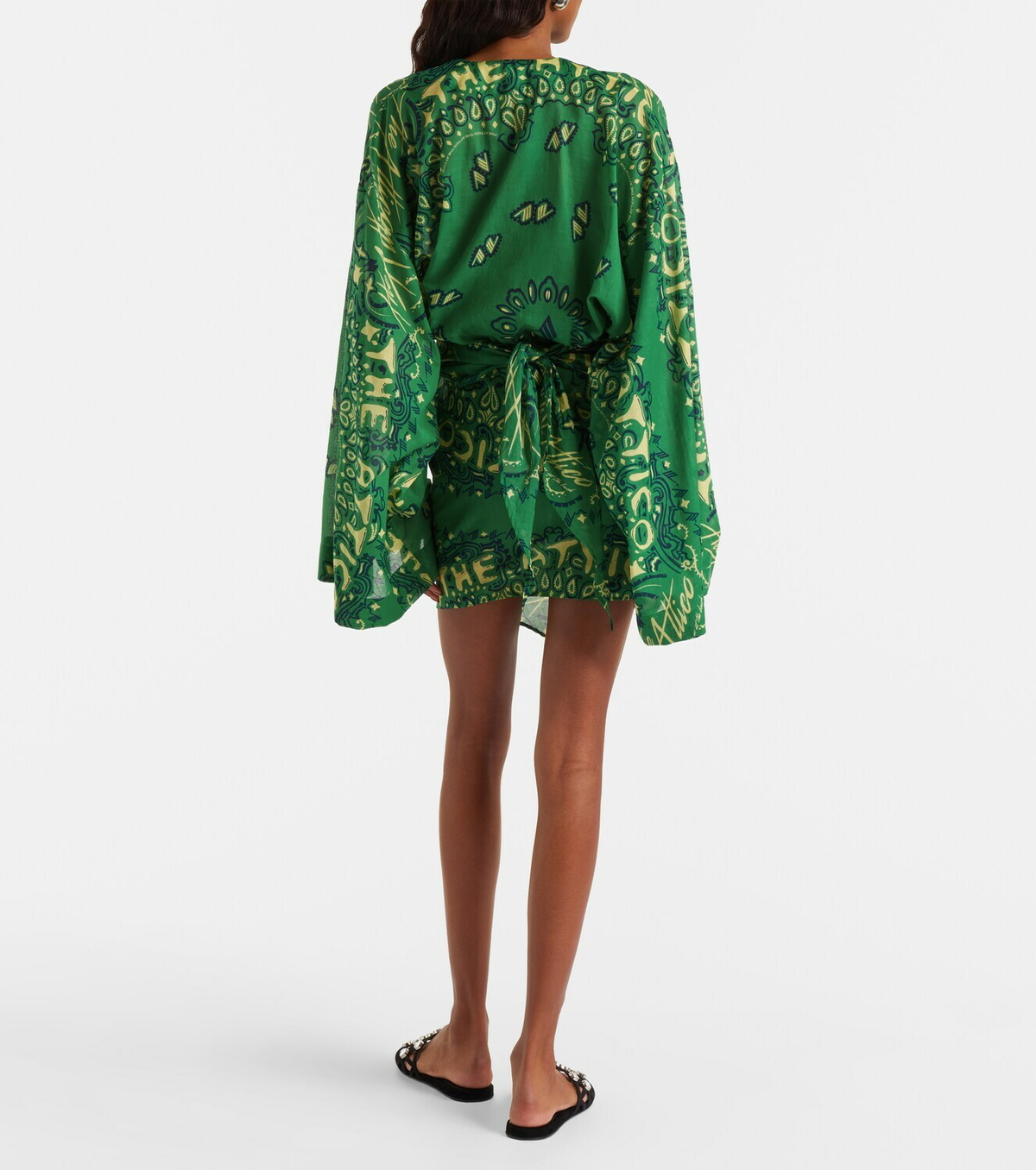 The Attico Bandana cotton muslin minidress