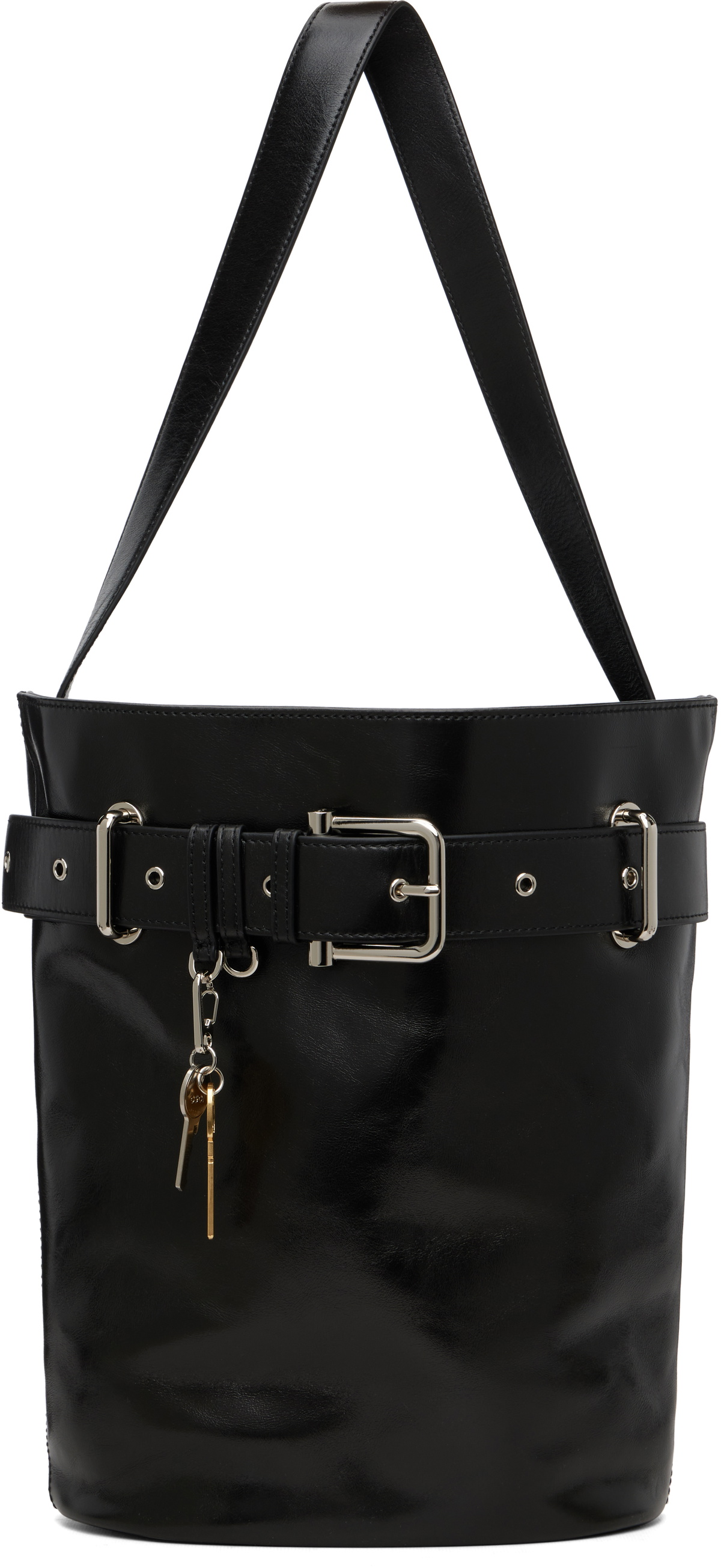 OSOI Black Bucket Brocle Bag