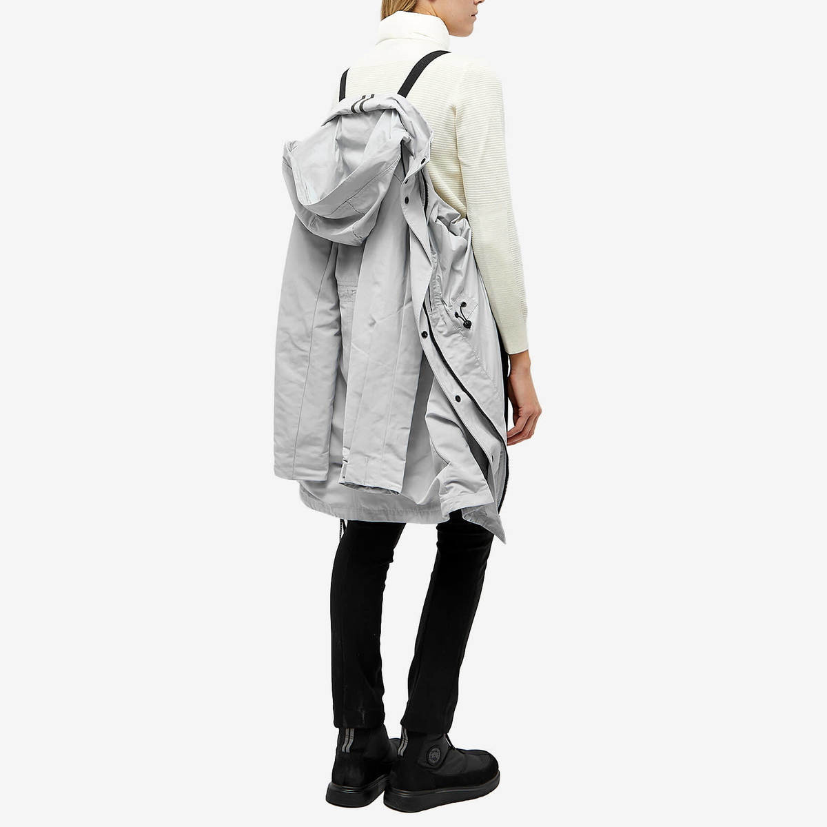 Canada Goose Women's Belcarra Longline Jacket in Grey