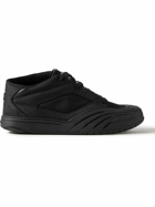 Givenchy - Logo-Debossed Suede and Leather-Trimmed Canvas Sneakers - Black
